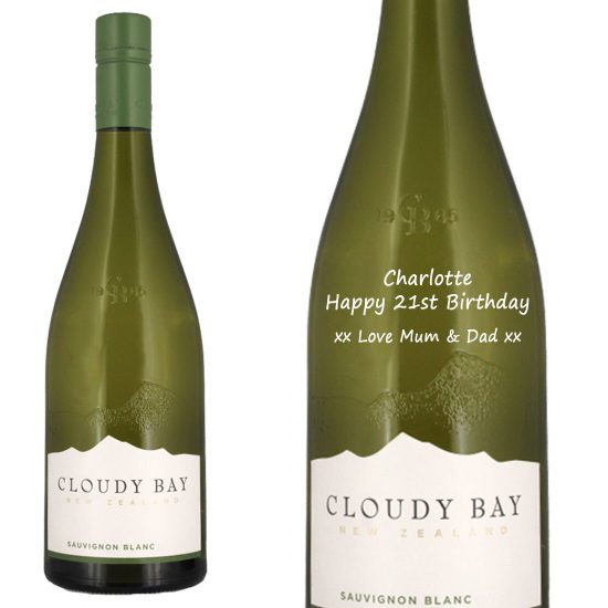 Personalised Cloudy Bay Sauvignon Blanc 75cl