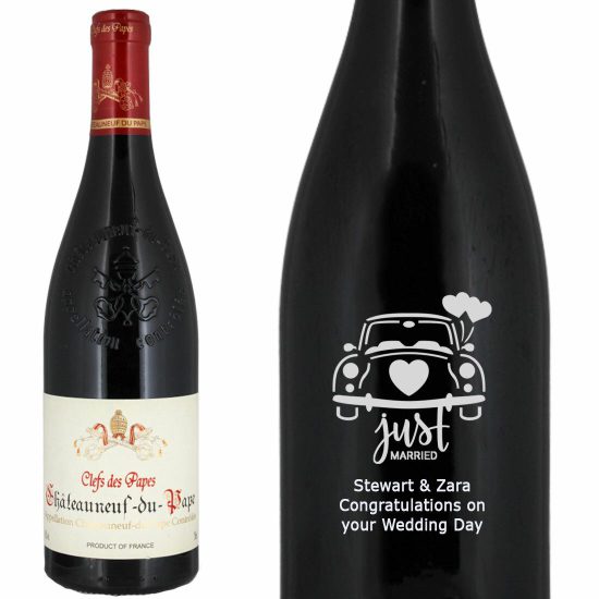 Personalised Clefs des Papes Chateauneuf du pape 75cl