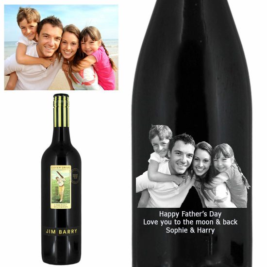 Photo Engraved Jim Barry Cover Drive 75cl