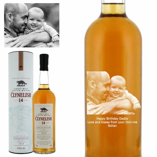 Photo Engraved Clynelish 14 Year Old Single Malt Whisky 70cl