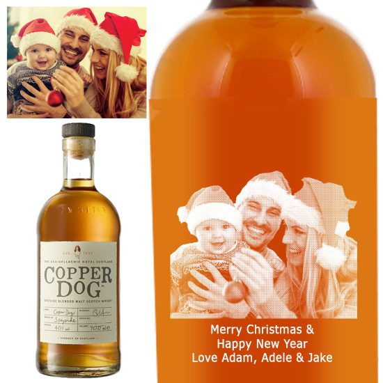 Photo Engraved Copper Dog Blended Malt Whisky 70cl