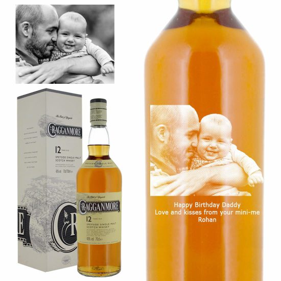 Photo Engraved Cragganmore 12 Year Old Single Malt Whisky 70cl