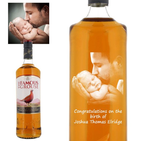 Photo Engraved Famous Grouse Blended Whisky 100cl