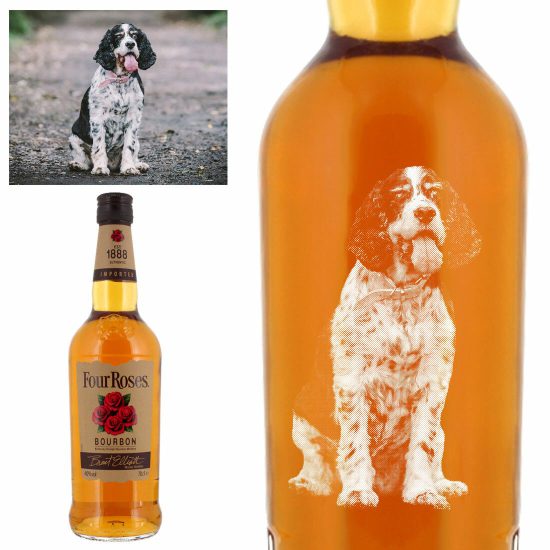 Photo Engraved Four Roses Yellow Label 70cl