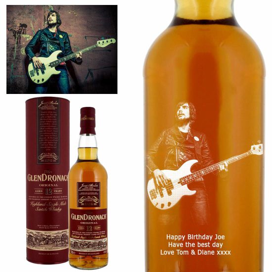 Photo Engraved Glendronach 12 Year Old Single Malt Whisky 70cl