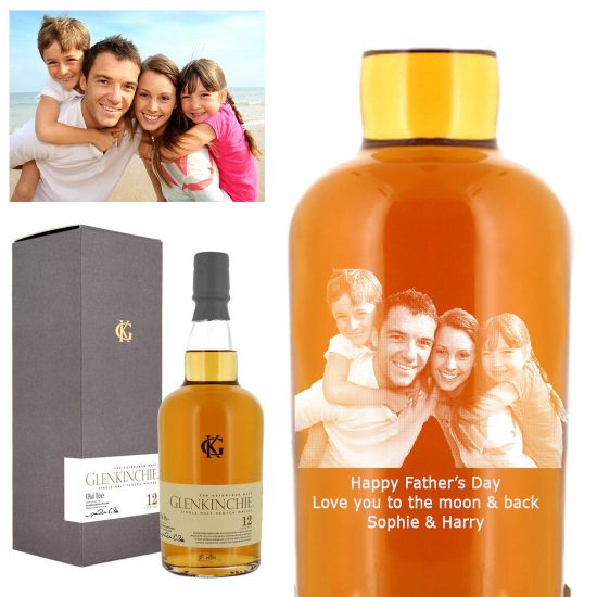Photo Engraved Glenkinchie 12 Year Old Single Malt Whisky 70cl
