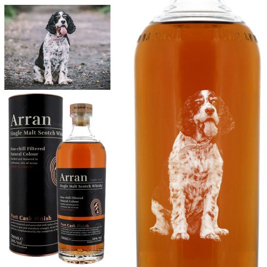 Photo Engraved Arran Port Wine Cask Finish Single Malt Whisky 70cl