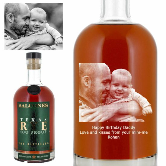 Photo Engraved Balcones Rye 100 American Whiskey 70cl