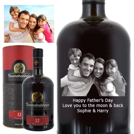 Photo Engraved Bunnahabhain 12 Year Old Islay Single Malt Whisky 70cl
