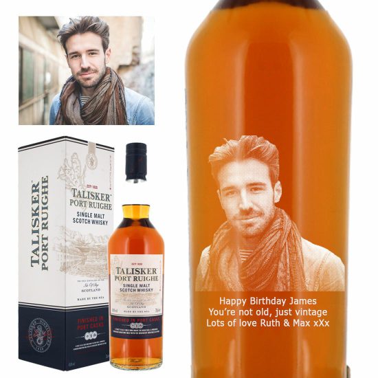 Photo Engraved Talisker Port Ruighe Single Malt Whisky 70cl