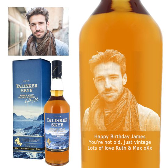 Photo Engraved Talisker Skye Single Malt Whisky 70cl