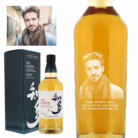 Photo Engraved Suntory Chita Single Grain Japanese Whiskey 70cl