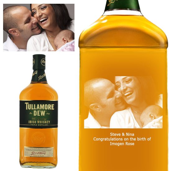 Photo Engraved Tullamore Dew Irish Whiskey 70cl