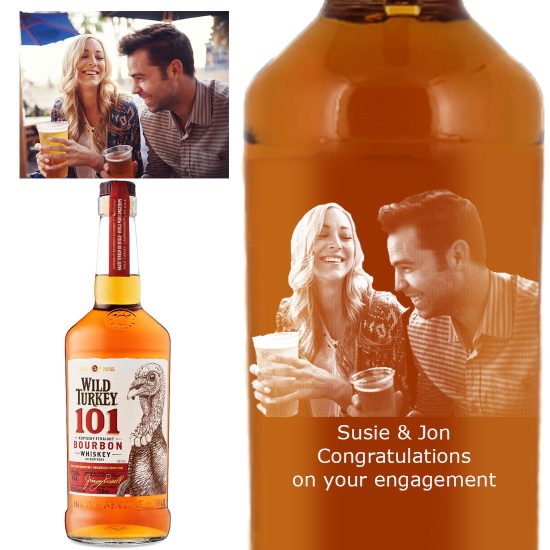 Photo Engraved Wild Turkey 101 70cl