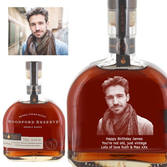 Photo Engraved Woodford Reserve Double Oaked 70cl