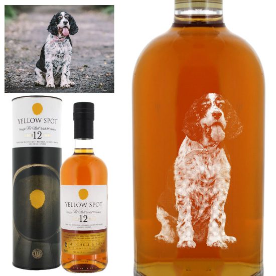 Photo Engraved Yellow Spot 12 Year Old Single Pot Still Irish Whiskey 70cl