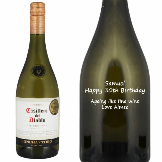 Personalised Casillero Del Diablo Chardonnay 75cl
