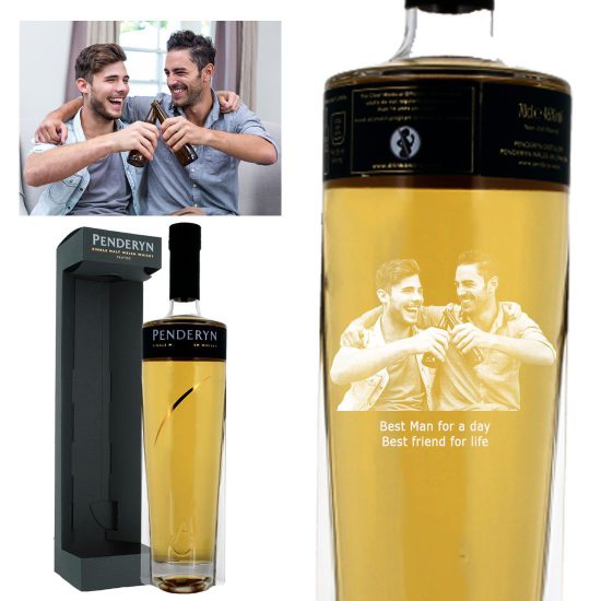 Photo Engraved Penderyn Peated Welsh Whisky 70cl