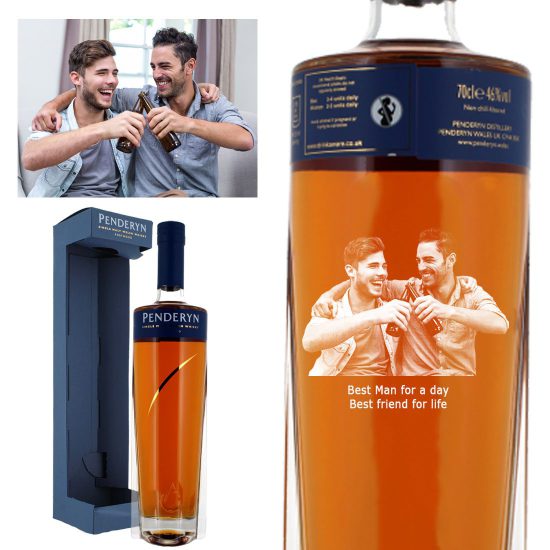 Photo Engraved Penderyn Portwood Welsh Whisky 70cl