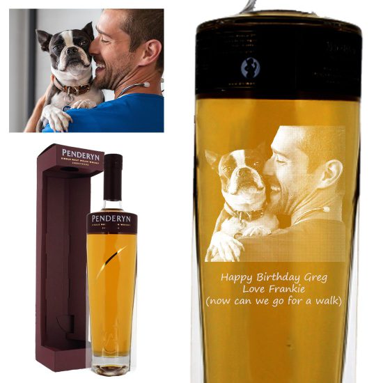 Photo Engraved Penderyn Sherrywood Welsh Whisky 70cl