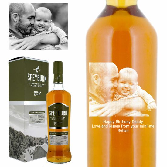 Photo Engraved Speyburn Brandan Orach Single Malt Whisky 70cl