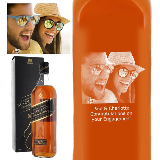 Photo Engraved Johnnie Walker Black Label 70cl