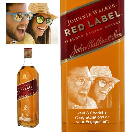 Photo Engraved Johnnie Walker Red Label 70cl