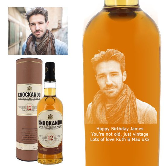 Photo Engraved Knockando 12 Year Old Single Malt Whisky 70cl