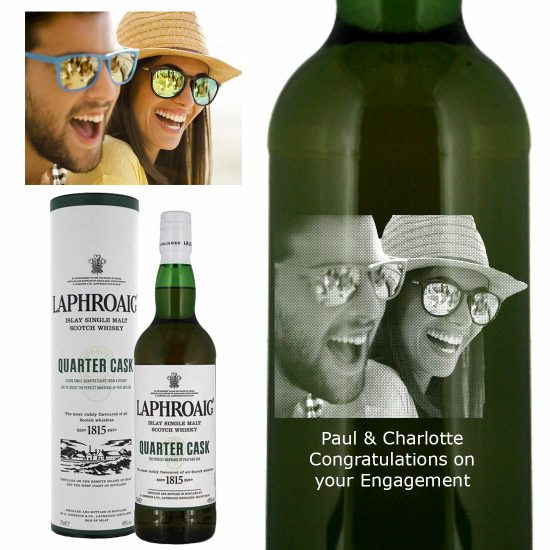 Photo Engraved Laphroaig Quarter Cask Single Malt Whisky 70cl