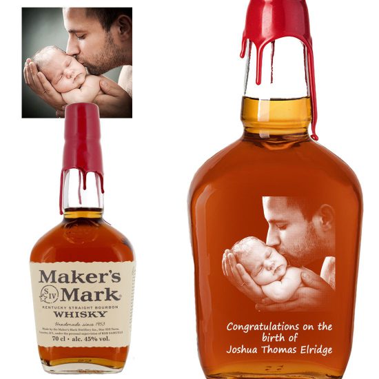 Photo Engraved Makers Mark 70cl