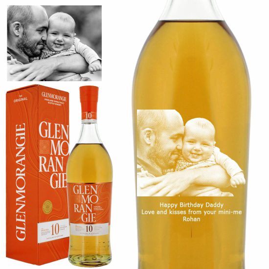 Photo Engraved Glenmorangie 12 Year Old Single Malt Whisky 70cl