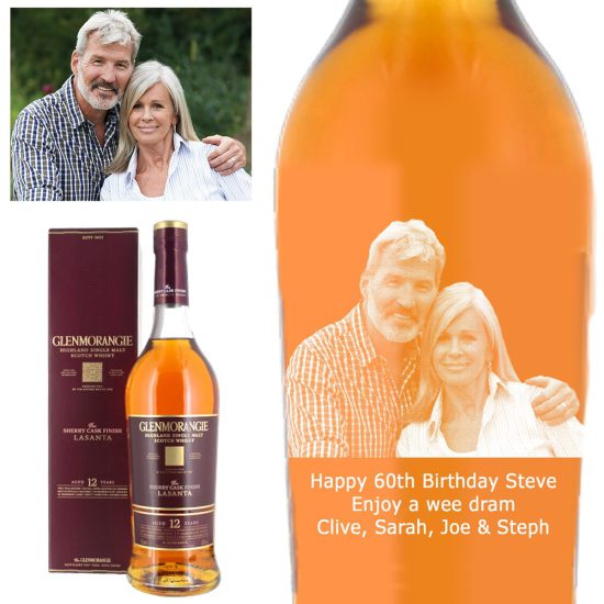 Photo Engraved Glenmorangie Lasanta Single Malt Whisky 70cl