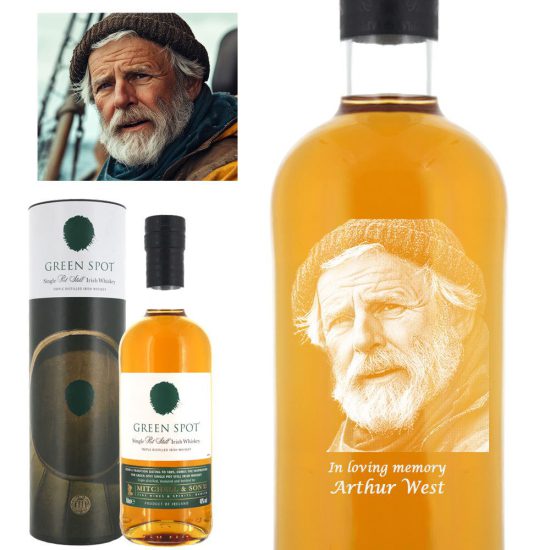 Photo Engraved Green Spot Single Pot Still Irish Whiskey 70cl