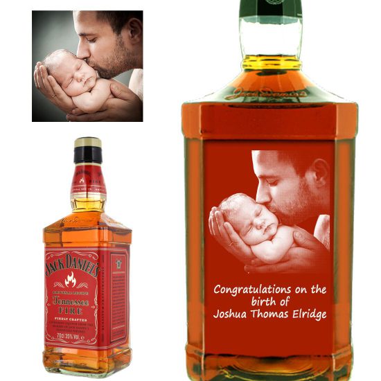 Photo Engraved Jack Daniel's Fire 70cl