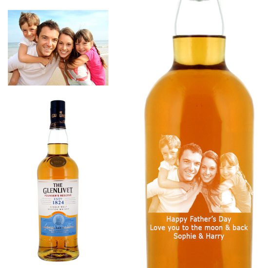 Photo Engraved Glenlivet Founders Reserve Single Malt Whisky 70cl