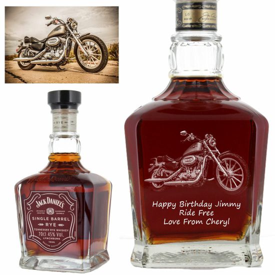 Photo Engraved Jack Daniel's Rye Single Barrel 70cl