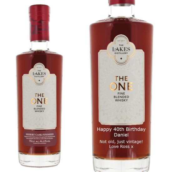 Personalised The ONE Sherry Cask Expression Blended Whisky 70cl