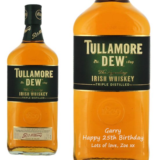 Personalised Tullamore Dew Irish Whiskey 70cl