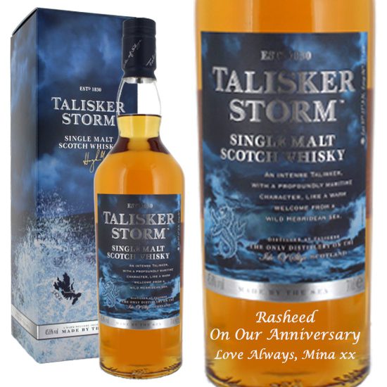 Personalised Talisker Storm Whisky 70cl