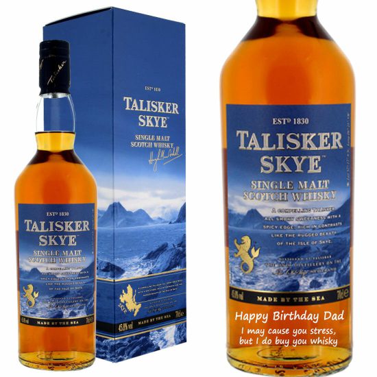 Personalised Talisker Skye Single Malt Whisky 70cl