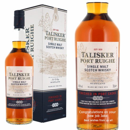Personalised Talisker Port Ruighe Single Malt Whisky 70cl