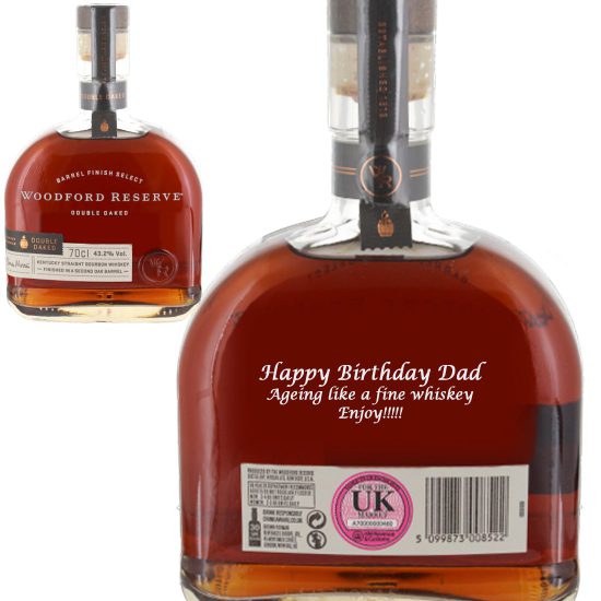 Personalised Woodford Reserve Double Oaked 70cl