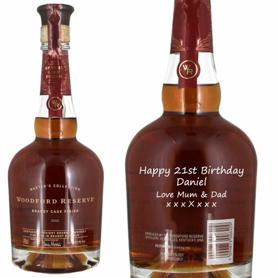 Personalised Woodford Reserve Brandy Finish 70cl