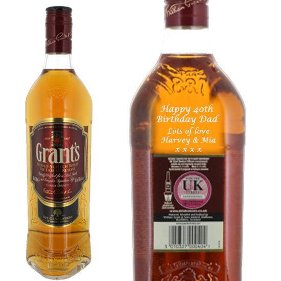 Personalised William Grant Whisky 70cl