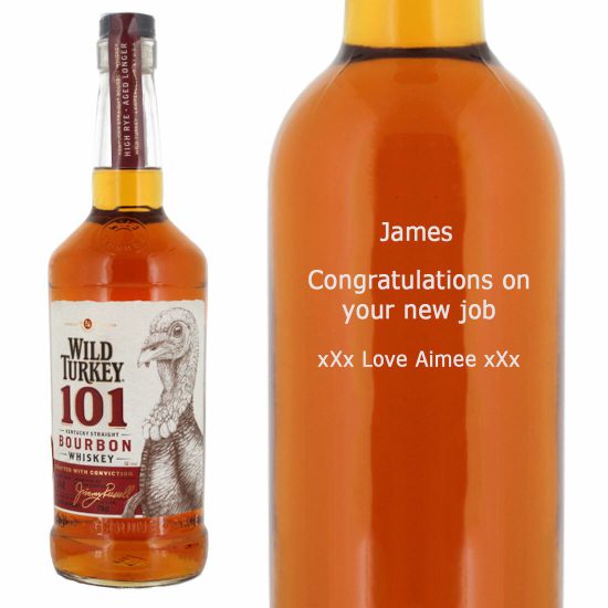 Personalised Wild Turkey 101 70cl