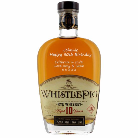 Personalised Whistlepig Rye 10 Year Old 70cl