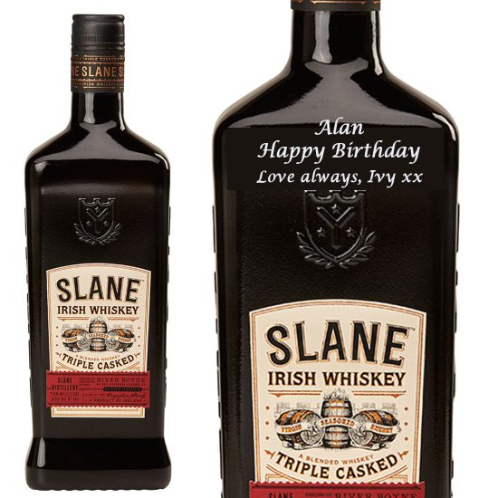 Personalised Slane Triple Casked Blended Irish Whiskey 70cl