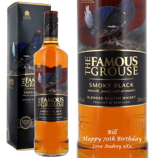 Personalised Smoky Black Grouse 70cl