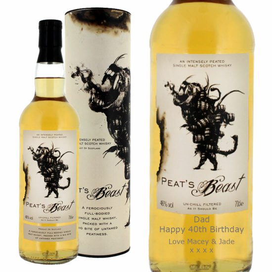 Personalised Peat's Beast Single Malt Single Malt Whisky 70cl