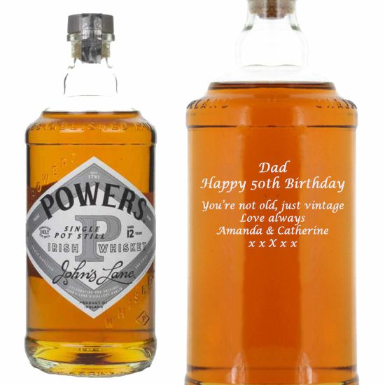 Personalised Powers John Lane Irish Whiskey 70cl